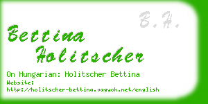 bettina holitscher business card